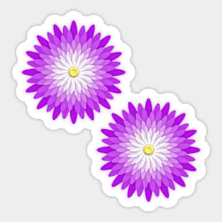 Ornamented Floral Mandala 1 Sticker